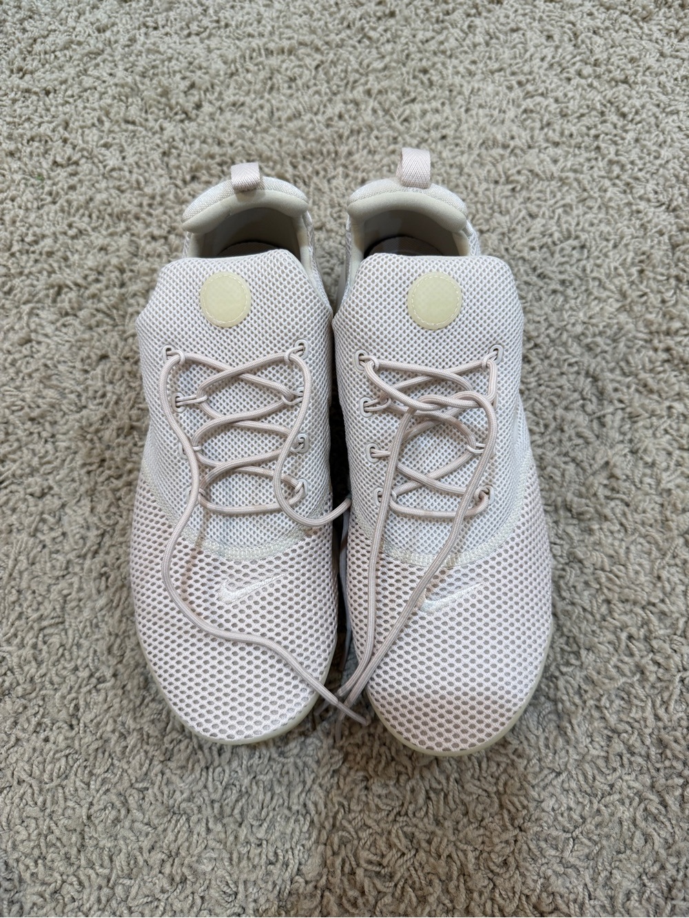Nike Women's Athletic Mesh Sneakers in Nude/Tan